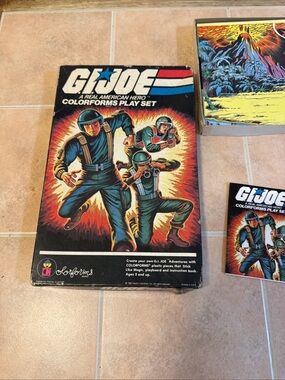 Vintage Collectible GI JOE A Real American Hero Colorforms Play Set In Box